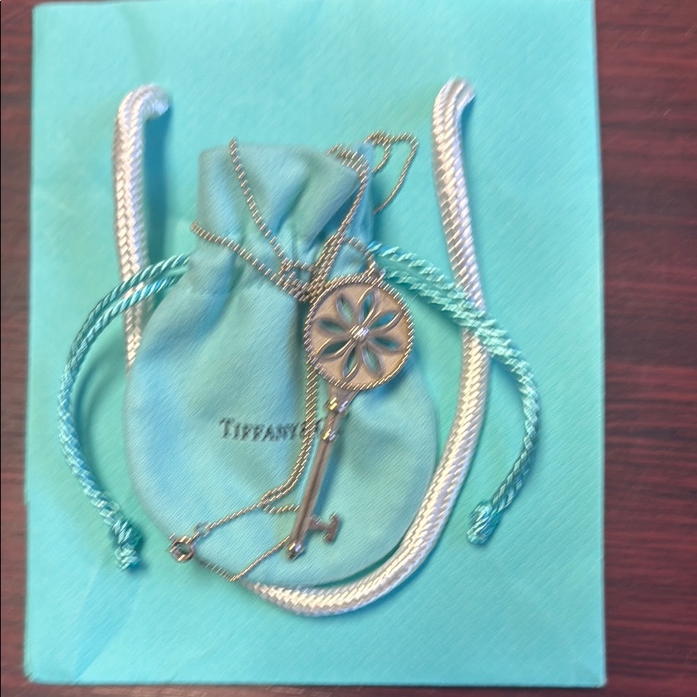 Tiffany & Co. Silver Key Necklace
